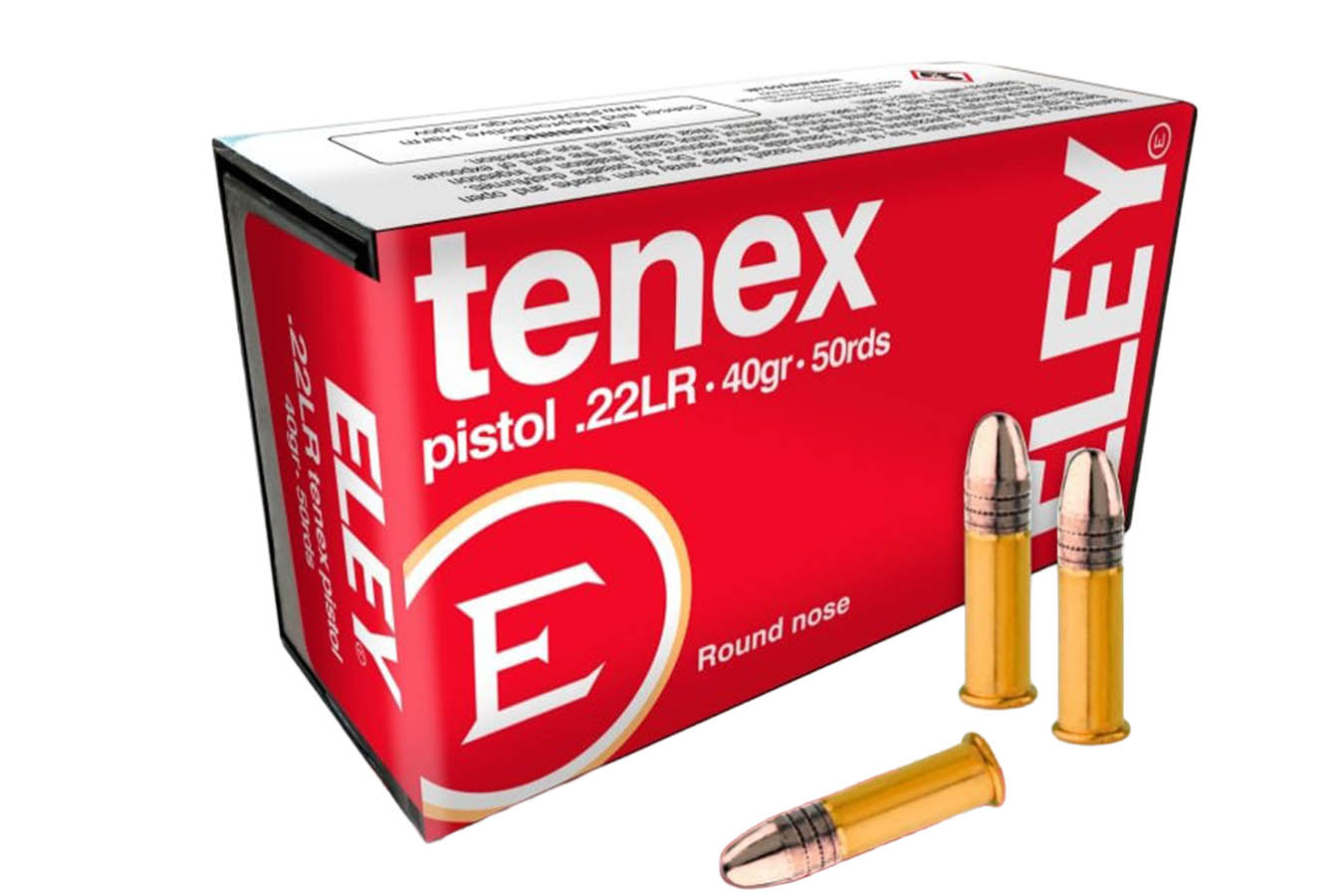 Eley 22LR 40gr Round Nose tenex 50/Box